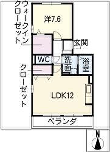 ウエストビレッジ 306｜岐阜県関市肥田瀬(賃貸アパート1LDK・3階・47.08㎡)の写真 その2