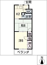 コーポ竪切  ｜ 岐阜県関市竪切北（賃貸マンション2K・1階・34.00㎡） その2