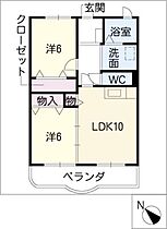 アメリアコートフォンティーヌ  ｜ 岐阜県関市東新町5丁目（賃貸マンション2LDK・1階・52.00㎡） その2