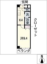 マリナーコートＫ  ｜ 岐阜県関市下有知（賃貸マンション1K・3階・30.90㎡） その2