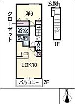 ティアモ 205 ｜ 岐阜県関市西欠ノ下61番地6（賃貸アパート1LDK・2階・42.80㎡） その2