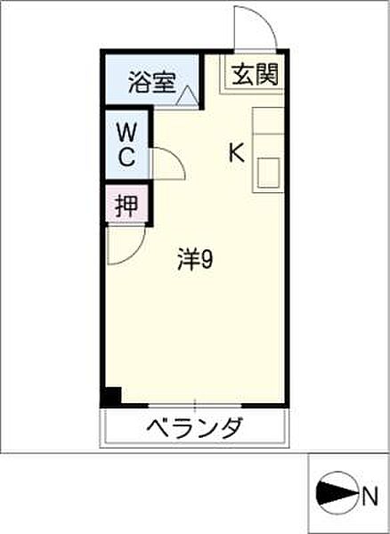 コーポリブライト ｜岐阜県岐阜市長森本町2丁目(賃貸マンション1R・3階・20.00㎡)の写真 その2