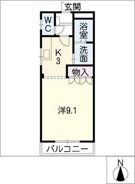 レシェンテIII ｜岐阜県岐阜市琴塚2丁目(賃貸マンション1K・1階・30.96㎡)の写真 その2