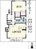 グリーンフィールドＡ  ｜ 岐阜県岐阜市水海道2丁目（賃貸アパート1LDK・1階・50.87㎡） その2