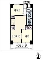 レジデンス岸野II  ｜ 岐阜県岐阜市蔵前4丁目（賃貸マンション2LDK・3階・55.00㎡） その2