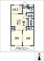 コンフォース　ＳＵＮ  ｜ 岐阜県羽島郡岐南町徳田7丁目（賃貸アパート2LDK・1階・49.50㎡） その2