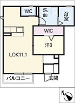 セジュール芝アネックス  ｜ 岐阜県岐阜市芋島4丁目（賃貸アパート1LDK・1階・36.14㎡） その2