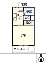 グリーンハウス  ｜ 岐阜県岐阜市古市場（賃貸アパート1K・1階・25.04㎡） その2