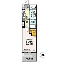 Schlosse Fuji VIII(シュロッセフジ) 103 ｜ 岐阜県岐阜市折立字稲場850（賃貸アパート1K・1階・25.01㎡） その2