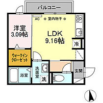 Riqueza黒野II(リクイーザクロノ ツー) 305 ｜ 岐阜県岐阜市黒野556-2（賃貸アパート1LDK・3階・32.80㎡） その2