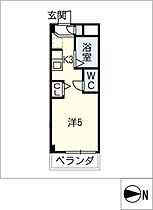 シャトー岐大　Ｂ棟  ｜ 岐阜県岐阜市古市場東町田（賃貸マンション1K・1階・18.16㎡） その2