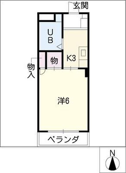 カレッジハウス大垣 ｜岐阜県大垣市領家町1丁目(賃貸マンション1K・2階・17.00㎡)の写真 その2