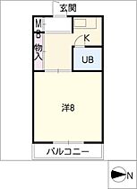 フレグランスII  ｜ 岐阜県大垣市三津屋町3丁目（賃貸マンション1K・1階・22.00㎡） その2