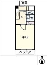 マンションローズVII  ｜ 岐阜県大垣市新町1丁目（賃貸マンション1K・8階・25.37㎡） その2