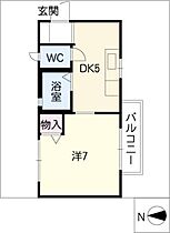 シャーメゾン・Ｄ－II  ｜ 岐阜県大垣市新町1丁目（賃貸アパート1DK・2階・26.80㎡） その2