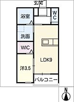 ロアソレイユ　Ｓ棟  ｜ 岐阜県大垣市新田町2丁目（賃貸アパート1LDK・3階・34.78㎡） その2