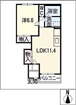 アルモニー・アイ（Ｈａｒｍｏｎｉｅ．ｉ）  ｜ 岐阜県可児市大森（賃貸アパート1LDK・1階・44.52㎡） その2