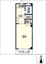 ウッドベル  ｜ 岐阜県美濃加茂市川合町4丁目（賃貸マンション1K・4階・28.35㎡） その2