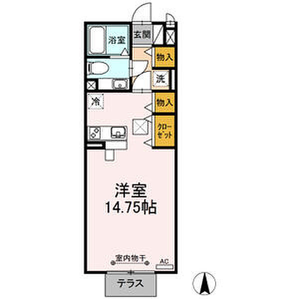 セジュールプランタン　夢棟 101｜岐阜県美濃加茂市草笛町1丁目(賃貸アパート1R・1階・36.65㎡)の写真 その10