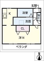 ヴェルファーレ可児  ｜ 岐阜県可児市土田（賃貸マンション1K・1階・40.00㎡） その2