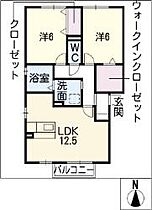 ルピナス・カトー　A 202 ｜ 岐阜県可児市広見2086（賃貸アパート2LDK・2階・60.44㎡） その2