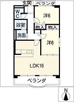 ブラウニィ　ヒル  ｜ 岐阜県可児市土田（賃貸マンション2LDK・4階・64.00㎡） その2