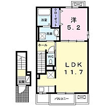 オリゾン　I 203 ｜ 岐阜県可児市今渡1439番地3（賃貸アパート1LDK・2階・43.32㎡） その2