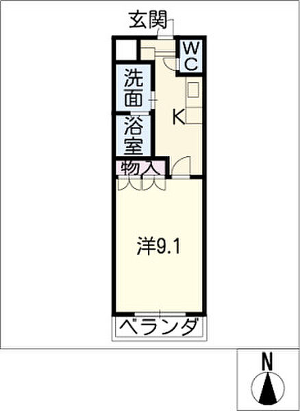 ポラリス ｜愛知県名古屋市緑区平手南1丁目(賃貸マンション1K・1階・31.02㎡)の写真 その2