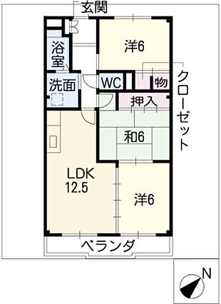 フローラ相川_間取り_0