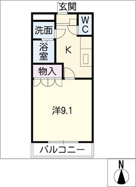 パームヒル大清水 ｜愛知県名古屋市緑区大清水2丁目(賃貸アパート1K・1階・30.96㎡)の写真 その2