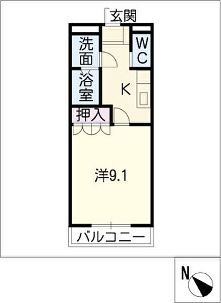 ユーハウス一つ山 ｜愛知県名古屋市天白区一つ山3丁目(賃貸アパート1K・1階・30.96㎡)の写真 その2