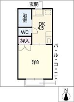 ベラビスタ相川  ｜ 愛知県名古屋市緑区相川2丁目（賃貸アパート1DK・2階・26.50㎡） その2