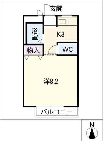 サンライズ福池 ｜愛知県名古屋市天白区福池2丁目(賃貸アパート1K・1階・23.77㎡)の写真 その2