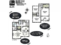 物件画像 所沢市小手指南第8　新築分譲住宅全7棟8号棟　8号棟