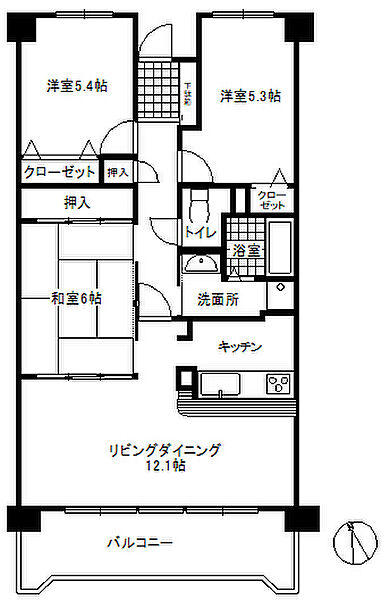 間取りを拡大表示