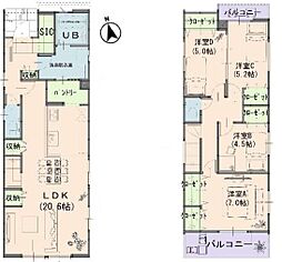 物件画像 万倍（備前西市駅）2階建て 4LDK 2号棟　2号棟