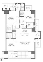 間取図画像 3LDK