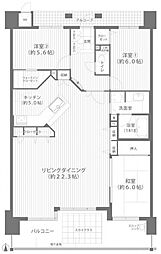 ロイヤルガーデン新屋敷 3LDKの間取図画像