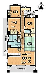 物件画像 ファミール鹿山リーフスクエア　南西角部屋