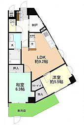 セラード東村山 2SLDKの間取図画像