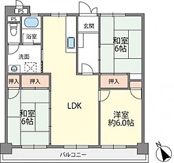 間取図画像 3LDK