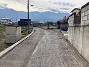 東側道路（北側より）