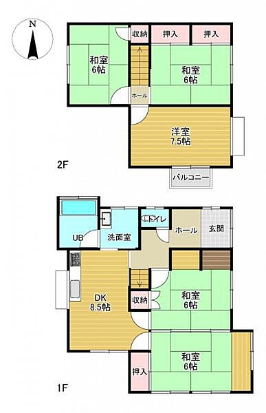 間取りを拡大表示
