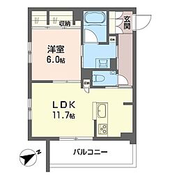 レガリータ II 1LDKの間取図画像
