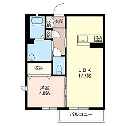 間取図画像 1LDK