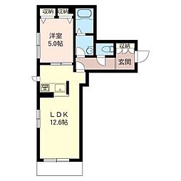 間取図画像 1LDK