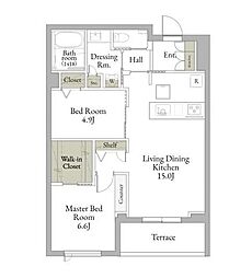 花筏 2LDKの間取図画像