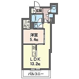 Oazo荻窪 1LDKの間取図画像