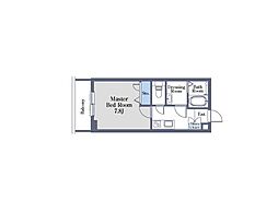 MASTLIFE西荻窪ANNEX 1Kの間取図画像