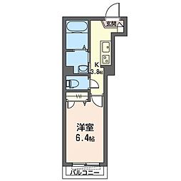 フェリシード阿佐ヶ谷 1Kの間取図画像